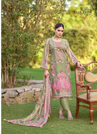 Riaz arts bin saeed farmaish 2 brand cotton dress materials wholesale